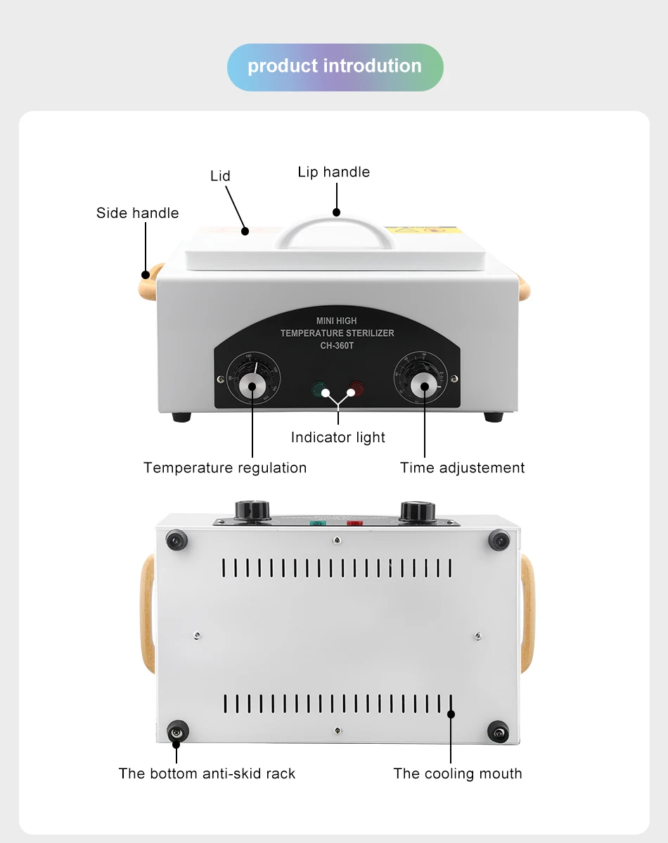 Высокотемпературный стерилизатор, высокотемпературный стерилизатор для маникюрных инструментов
