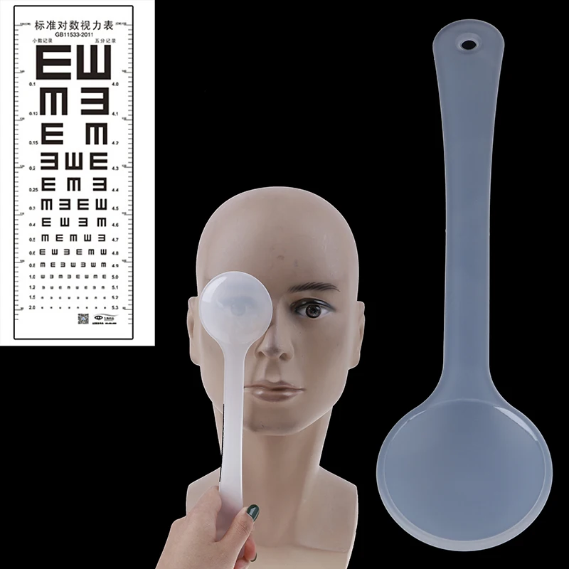 1 шт. профессиональный ручной инструмент для оптометрии глазной окклюдер блок пластина для проверки зрения зрение экзамена прозрачный/черный
