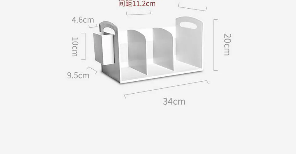 Домашний пластиковый Настольный стеллаж для хранения с держателем для ручек, офисный канцелярский Органайзер, подставка для книг, офисные принадлежности, аксессуары для стола