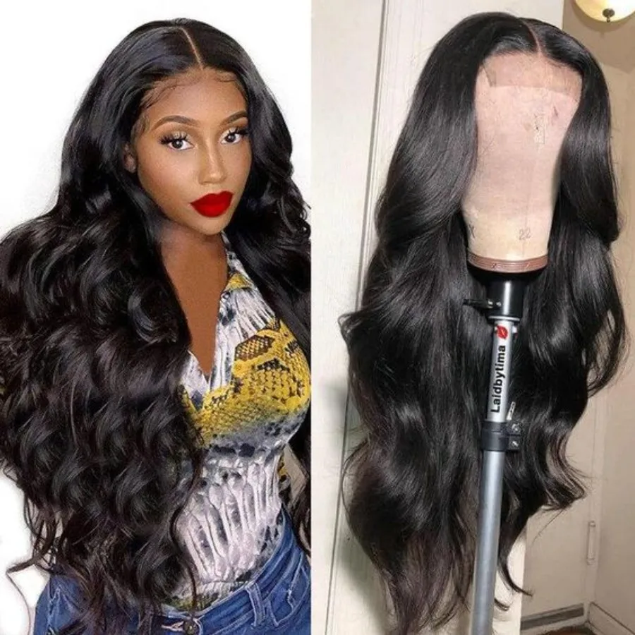 Hot Products! 13x6 HD Lace Frontal Wig Brazilian Body Wave Wig 30inch Lace Front Human Hair Wigs Preplucked Queenlife 4x4 5x5 Lace Closure Wig