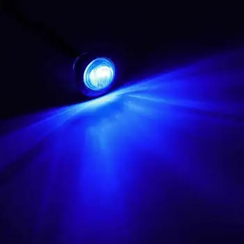 

10x Round LED Car Indicator Lights For JEEP Truck Off-Road ATV UTV 4x4 Underbody 12V