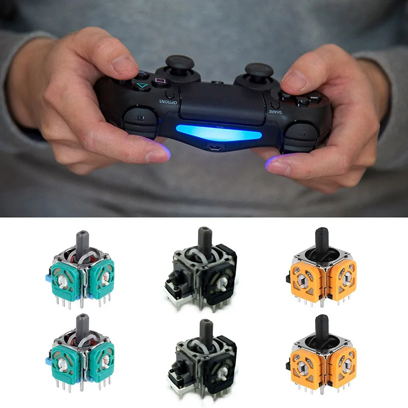PS 3 Pad Joystick Analogico Di Ricambio Per Controller PS4 | 2 Pezzi Design Arancione FPC | Thumbstick 3D Facile Da Installare Analogici Joystick Ps4 - Foto 3