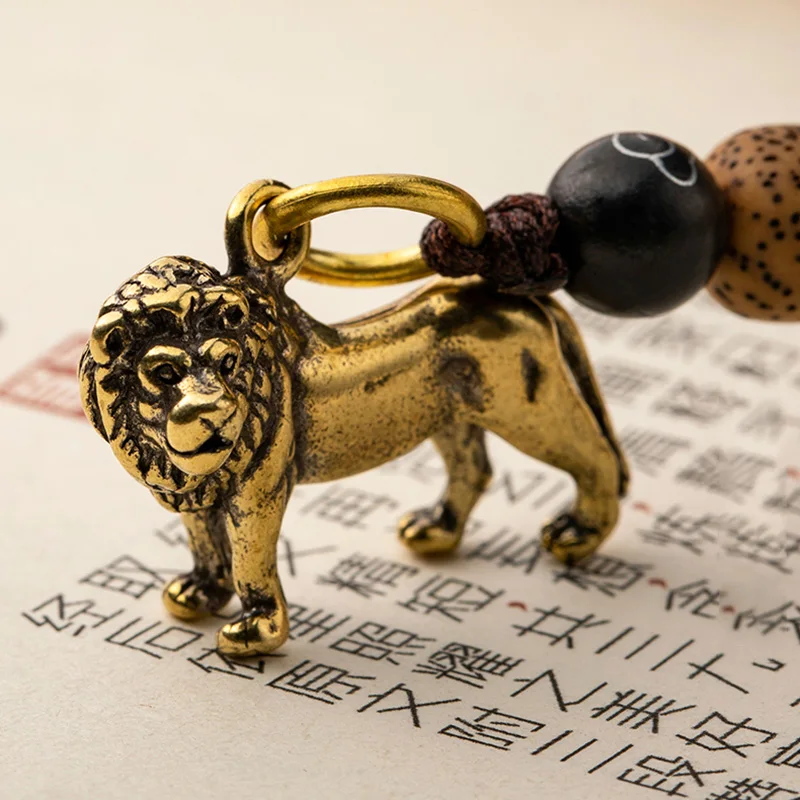 brass lion key chain pendant (18)