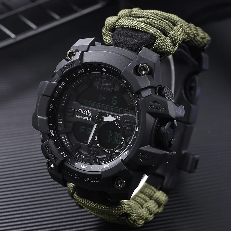Addiesdive G Shock Mannen Militaire Horloge Met 3Bar Waterdichte Horloges Digitale Beweging Mode Casual Sport Horloge Mannen|Digitale Klokken| -