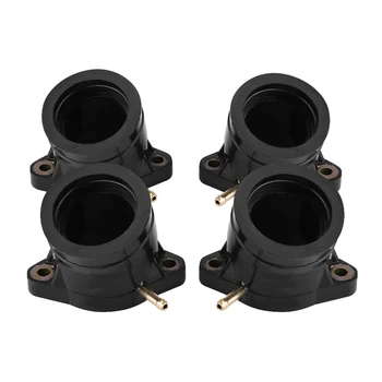 

4Pcs Motorcycle Black Plastic Carburetor Manifold Intake Adapter Joint Boot for YAMAHA XJ1100 XS1100 XS1100L