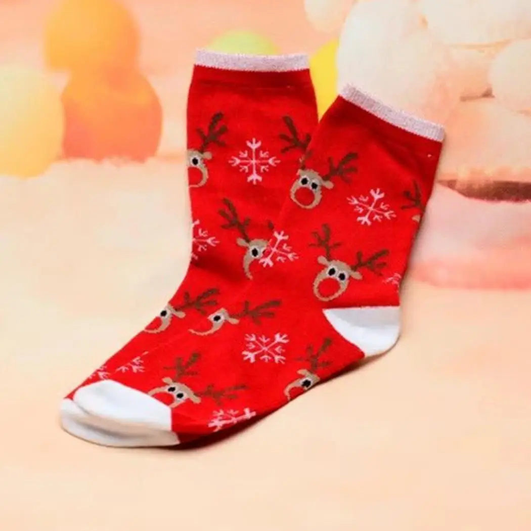 Женские нескользящие дышащие удобные рождественские Повседневные носки с принтом, 16 видов, как показано на картинке