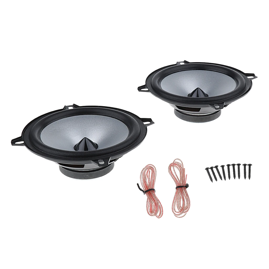 2PCS 5'' 50W Full Range Audio Speaker Stereo Woofer Loudspeaker Subwoofer