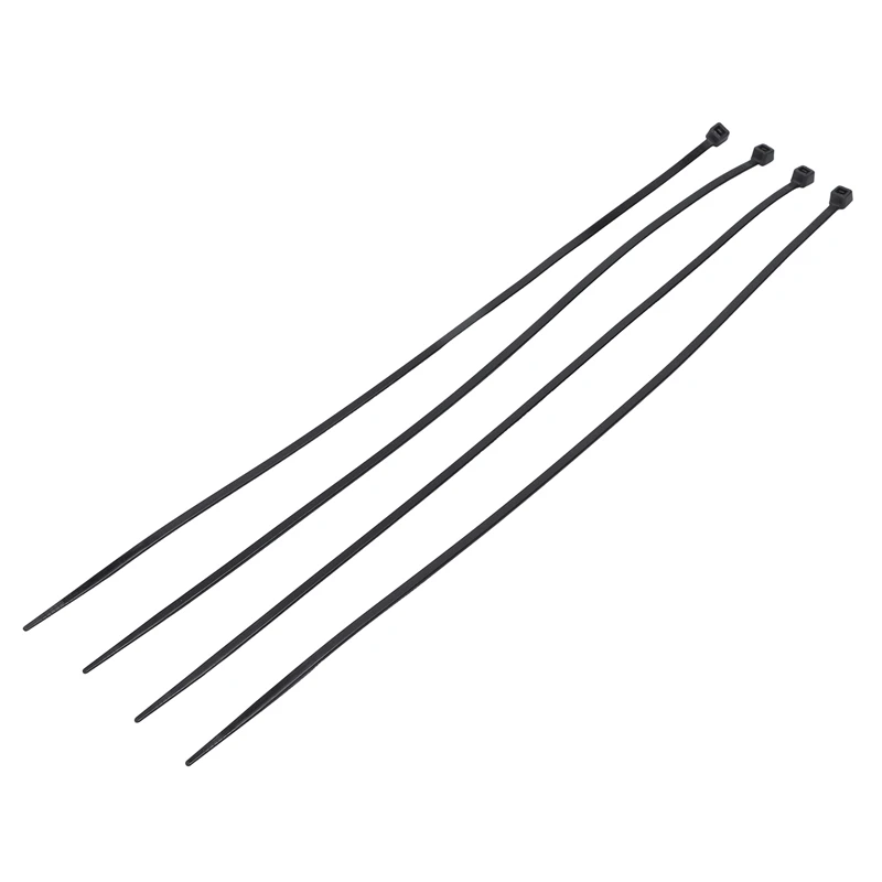 100pcs Zip Wrap TIES Cable Ties Wire Straps PLASTIC Hook Self-Locking Nylon Main Color: Black Size: 4X300mm Promotion