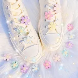 1PCS DIY Flowers Shoe Buckle Girls And Children's Shoes Accessories Trend Creative Shoelaces Decorative Shoes Accessories