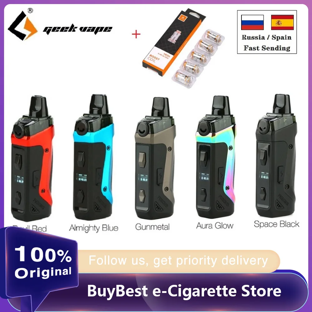 Электронная сигарета Geekvape Aegis Boost Pod электронная с аккумулятором 1500 мАч 3 7 мл vs Drag X/
