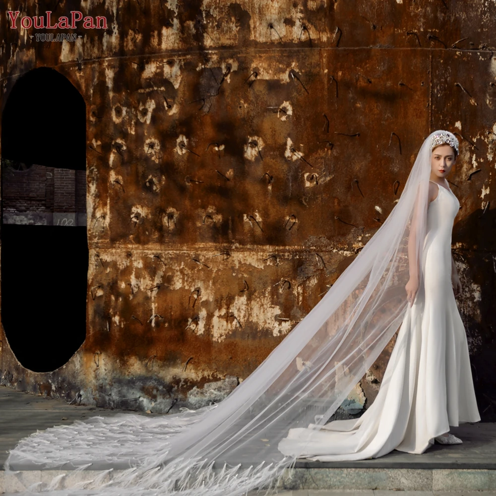 Wedding Veil Bride White - V30 Long Bridal Veil Cathedral Bride Luxury  Wedding - Aliexpress