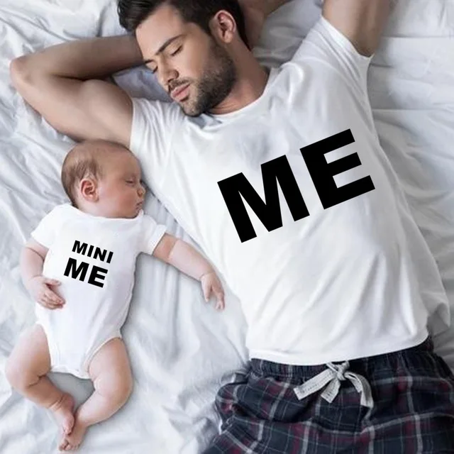 Me and Mini Me-white Сочетающаяся Футболка с принтом Ctrl+ C и Ctrl+ V для папы, Детский боди, идеальный подарок на день отца, семейная одежда - Цвет: Me and Mini Me-white