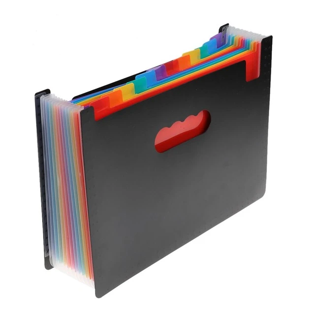 Portable Organ Document Bag File Folder Expanding Organizer Paper Holder Supply