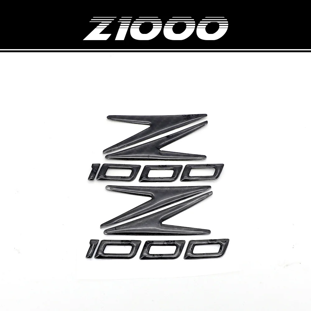 Наклейка для мотоцикла для KAWASAKI Z1000 Z 1000 топливный бак наклейка на шлем обтекатель панели из углеродного волокна крышка батареи эмблема сбоку Z1000
