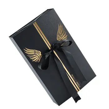 

1Pc Wrapping Box Exquisite Gift Packing Case Gifts Paper Container (Black)