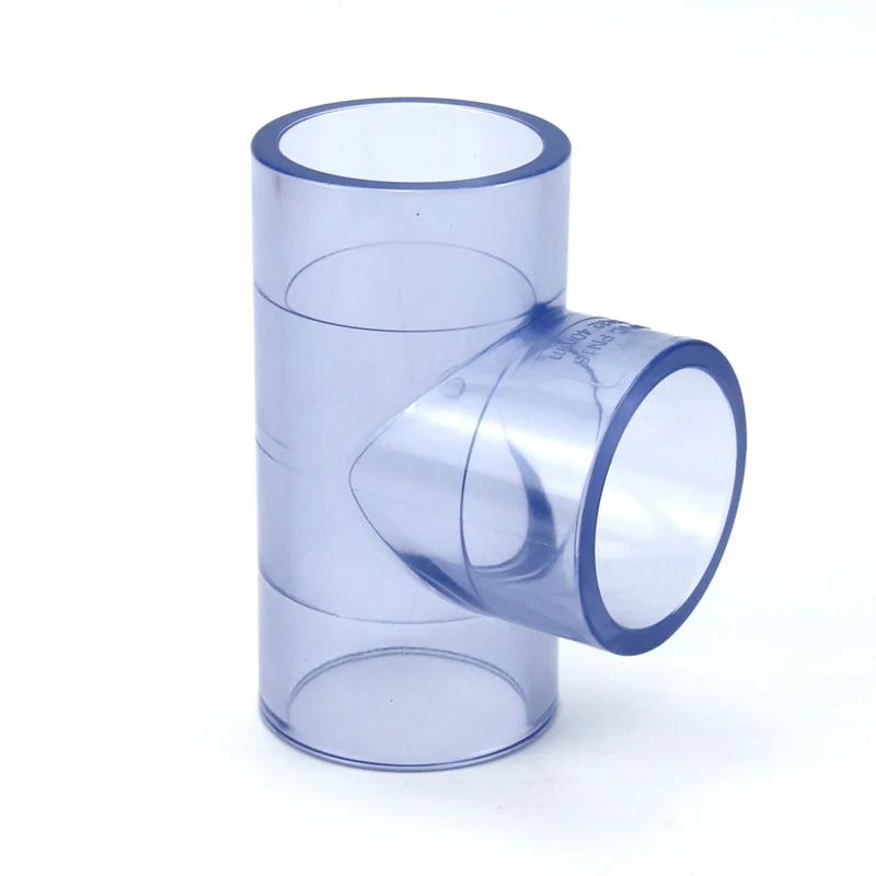 

Transparent Tee Connector Aquarium Fish Tank DIY Tools Garden Irrigation UPVC Joint Water Pipe Connectors 1 Pcs
