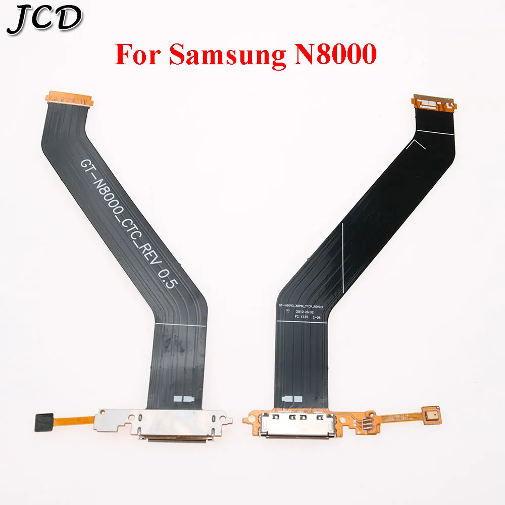 JCD для Samsung Galaxy планшет I8262 T800 T500 T530 P5100 P600 605 N8000 USB разъем микрофонный порт Зарядное устройство Док-станция гибкий кабель - Цвет: For Samsung N8000