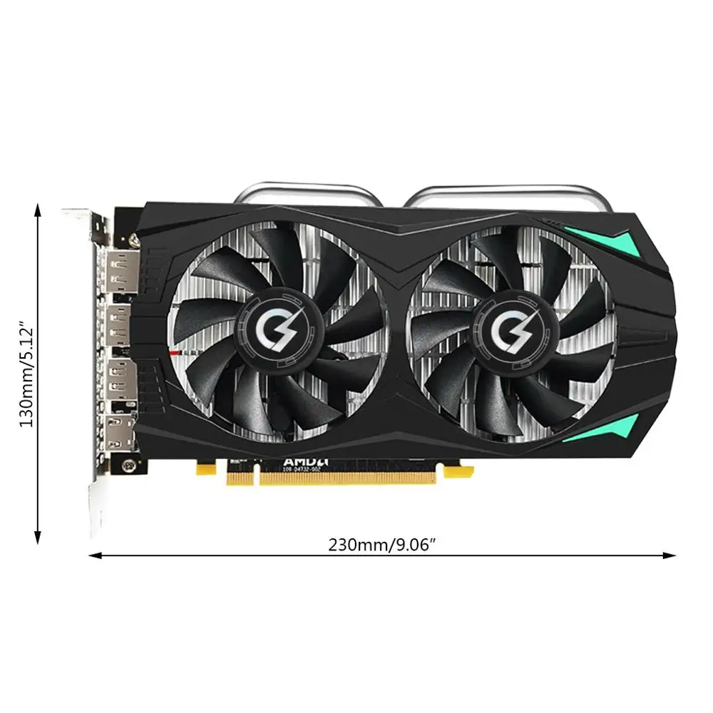  RX580 2048SP-8G GDDR5 PCI Express x16 3.0 Video Gaming Graphics Card Desktop External Video Game Ca