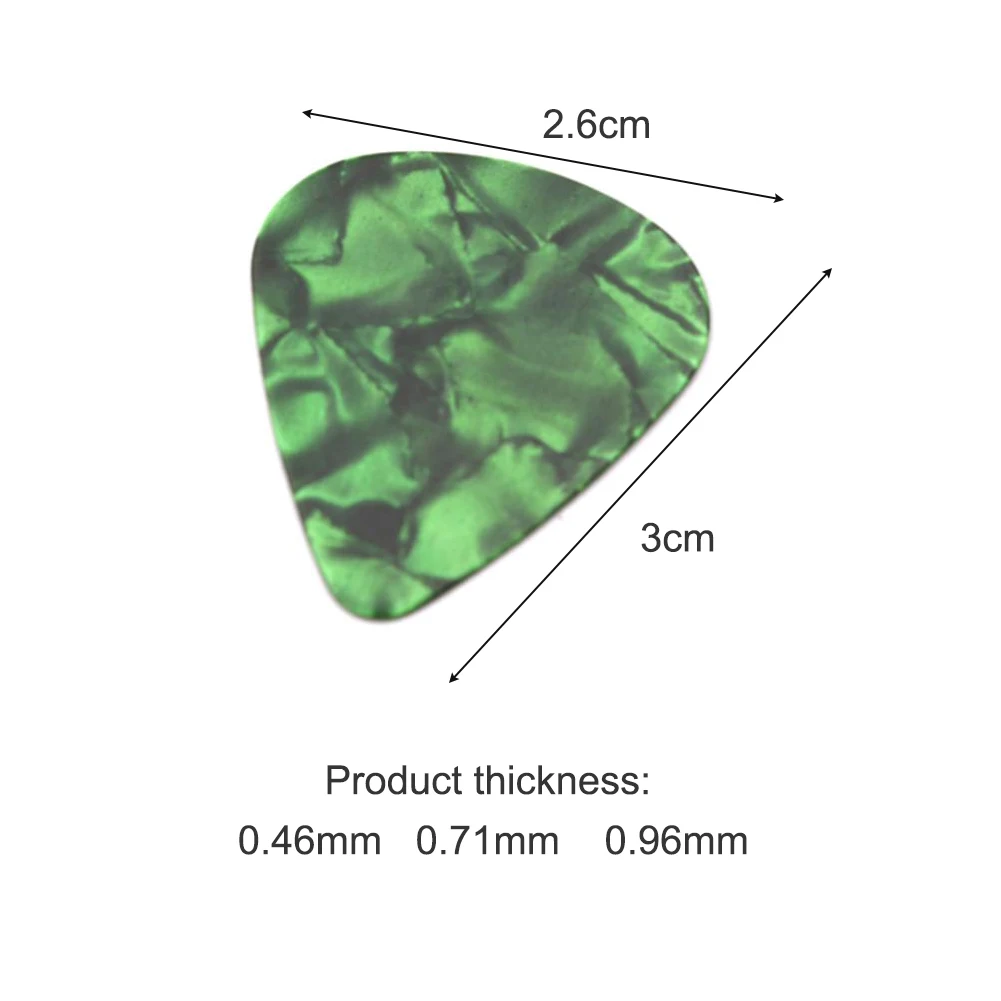 Guitar Picks Plectrum Celluloid Electric Smooth Guitar Pick Bass Acoustic Musical Instrument Accessories 10pcs