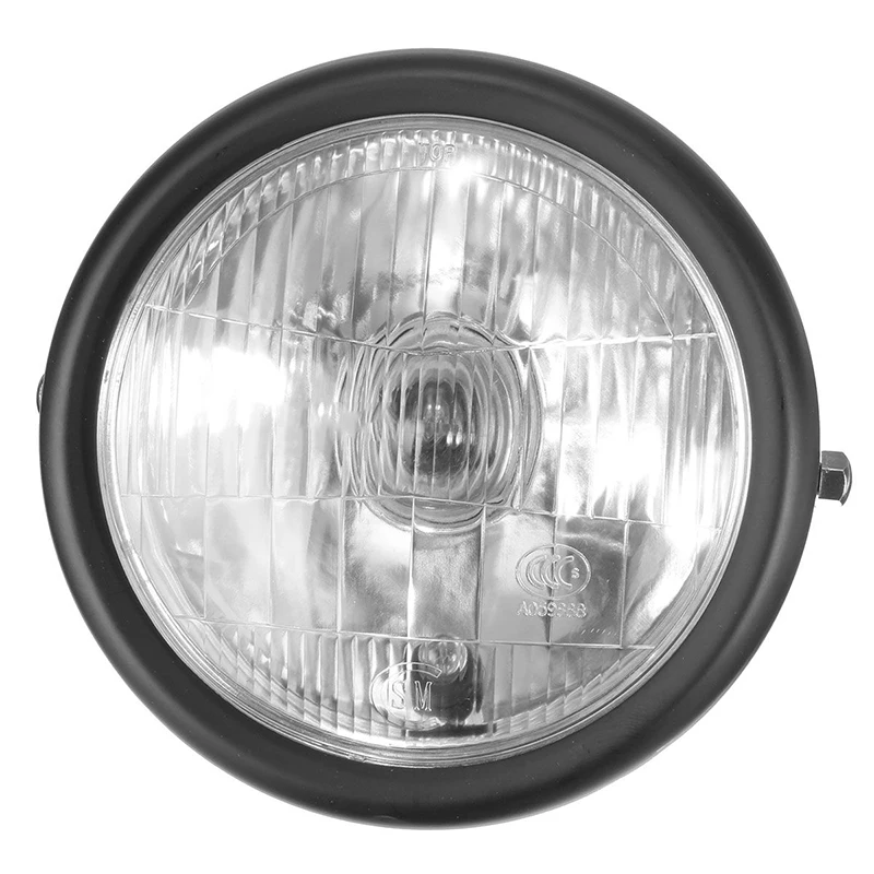 

6 "INCHES 35W UNIVERSAL HEADLIGHT BLACK FOR HARLEY MOTORCYCLE RACER