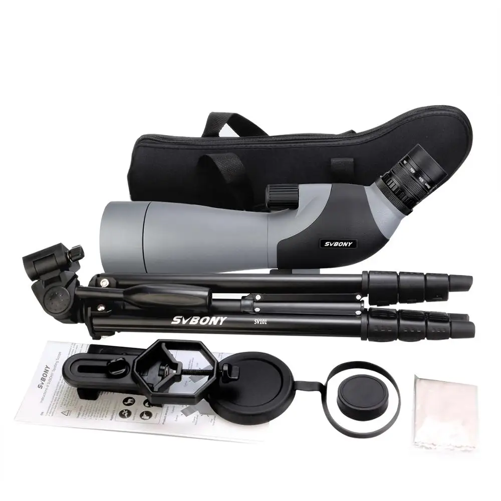 SVBONY Spotting Scope 16 48x60/20 60x70мм зум телескоп с многослойным покрытием ОПТИКА SV402 для