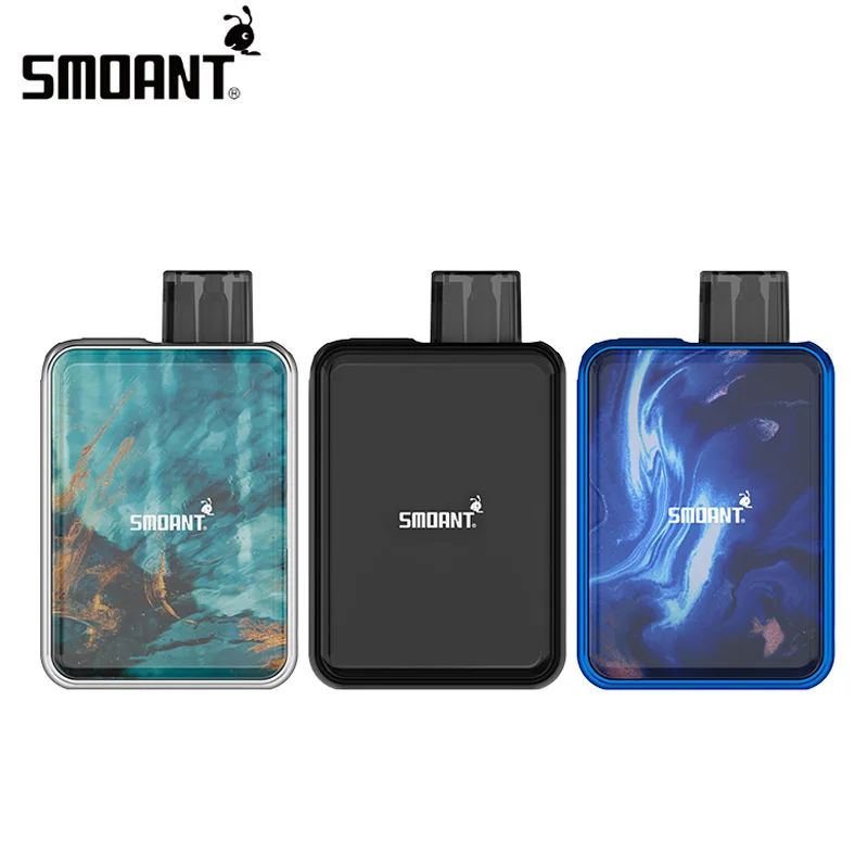 Smoant-Kit de vapeo con cartucho de 2ml, batería de 750mAh y malla de 0,6 ohm, vaporizador de cigarrillo electrónico de bobina ni80