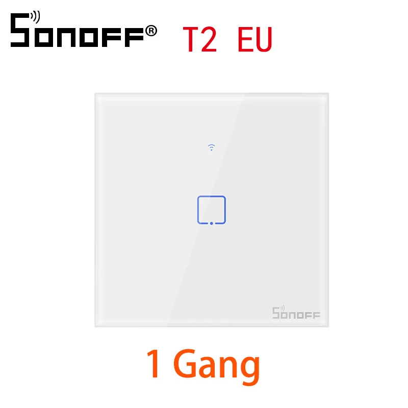 T2 EU 1C Умные переключатели SONOFF T2 TX с 2/1 бандой Wifi smart Switch для Google Home Alexa Smart WiFi модуль умная домашняя система EU& UK& US - Комплект: T2 EU 1C