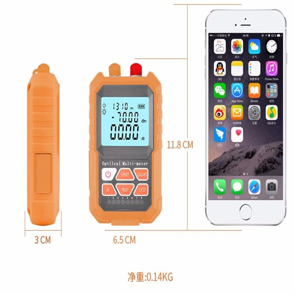 3in1 Optical Power Meter Visual Fault Locator Network Cable Test optical fiber tester 15mw Visual Fault 5