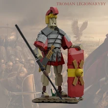 

Moc Game Figured Romaning Legioning Classic Game War Soldier Pikemen Building Blocks Block Toy Assembly Model Toys for Boys Gift