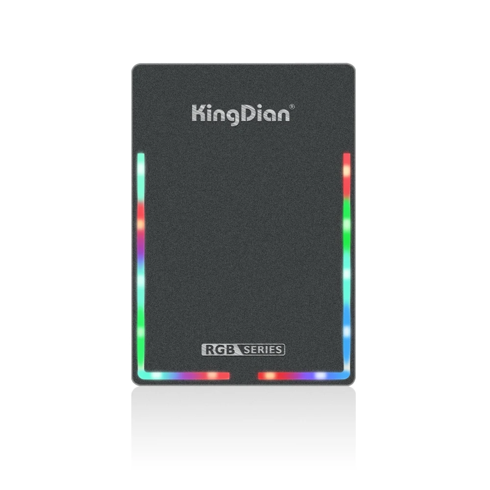 KingDian – disque dur interne SSD de la série Gaming, 120 go, 240 go, 480 go, 1 to, rvb LED, brillant