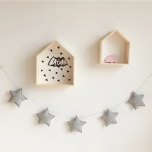 

New Fashion Non Woven Fabric Moon Star Decoration Dorm Decoration Bed Decoration Hanging Wall Girl's Room Decorate