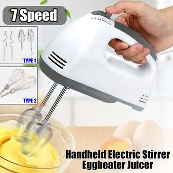 

Eggbeater Electric 7 Speed Electric Hand Mixer Whisk Handheld Egg Beater Food Whisk Mini Blenders Kitchen Egg Food Mixer