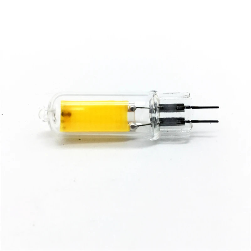 10 개/몫 유리 LED 전구 G4 LED 빛 AC 220V 240V Led COB 램프 LED 6W 9W 12W COB LED 조명 할로겐 스포트 라이트를 대체