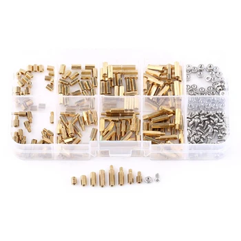 

300pcs M2/m3 Brass Hex Column Standoff Spacer Screw Nut Assortment Kit