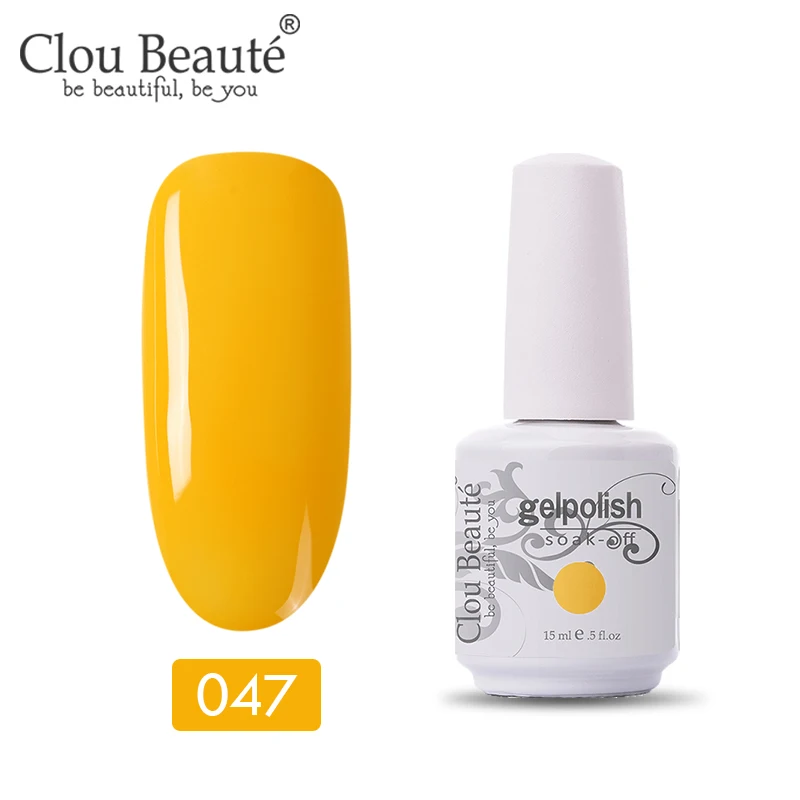 11047 Clou Beaute 15 мл тыквенный цветной лак для Ногтей Стойкий цветной гель для украшения ногтей УФ-лак светодиодный гель для маникюра - Цвет: 11047
