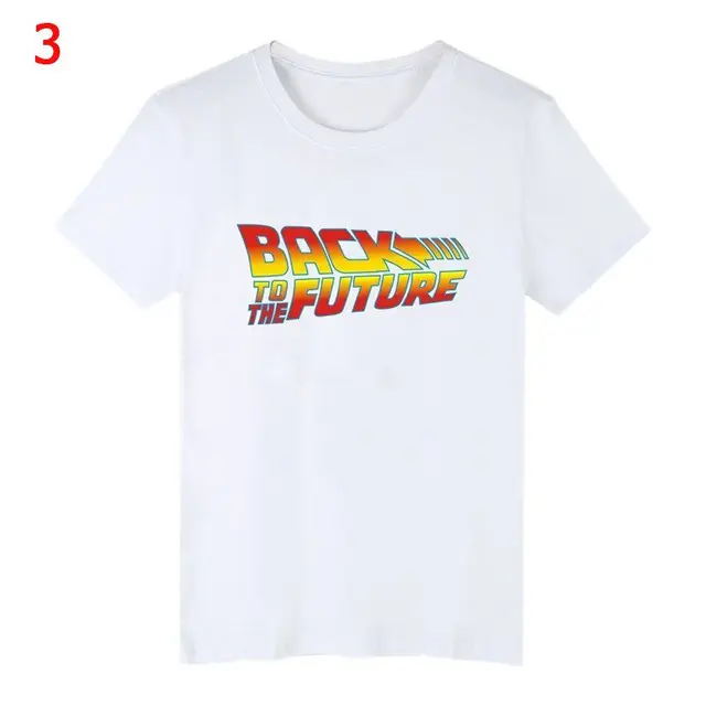 Powrót do przyszłości Tshirt Luminous T Shirt camiseta letnie t-shirty z krótkim rękawem powrót do przyszłości Tee topy koszulki uliczne 4XL 3