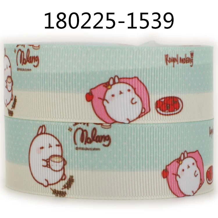 50 ярдов Японский мультфильм Sumikko гураши ленты Печатные grosgrain ленты 00 - Цвет: 180225-1539
