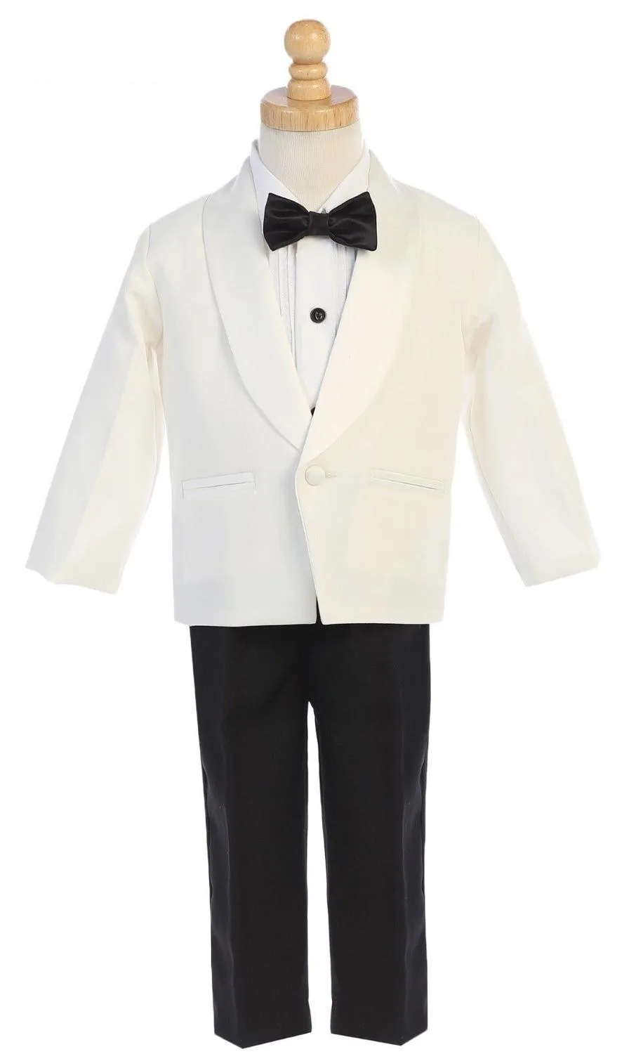 

3Pcs white Toddler Boys Suits Wedding Formal Children Suit Tuxedo Dress Party Ring bearer H005