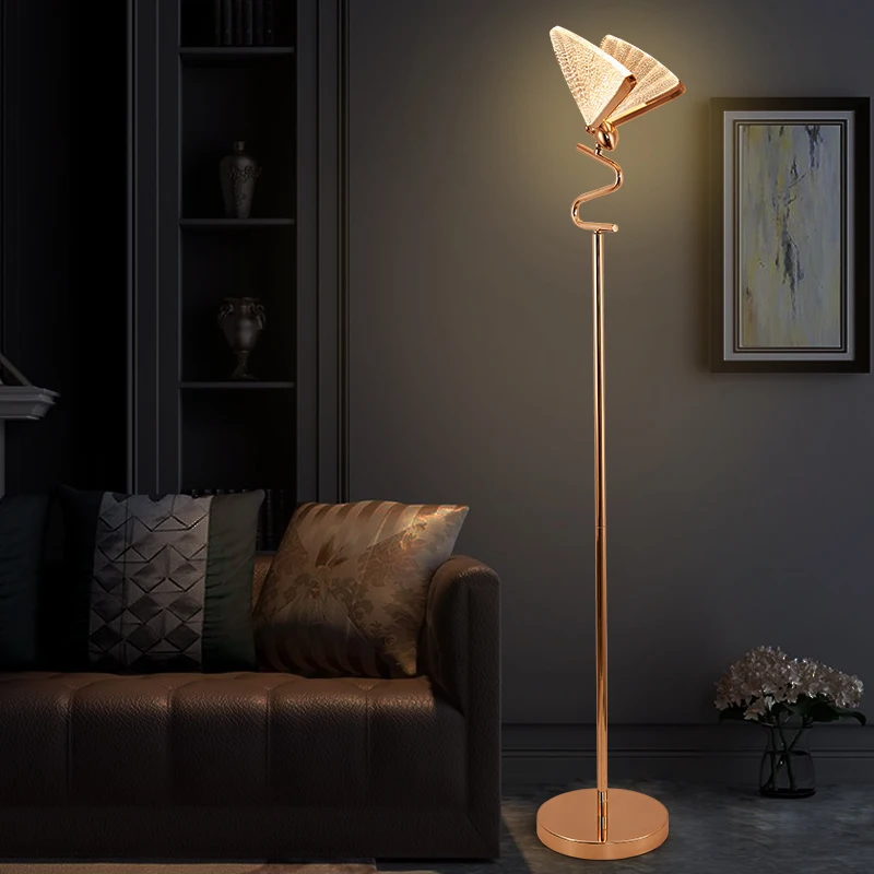 Lampadaires papillon minimalistes modernes, lampe de table pour