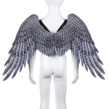 

US freeshipping Halloween 3D Angel Wings Theme Party Costume Cosplay Wings for 5-10 Years Old Children's Cosplay Costumes