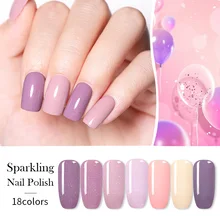 NICOLE дневник чистый цвет лак для ногтей Цвет Красочные голографические Блестки для ногтей искусство Лак сверкающий маникюр лак для ногтей
