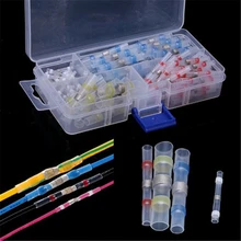 50 шт. 100 шт. проволочные термоусадочные стыковые Соединители-комплект обжимных соединителей-электрические Проводные клеммы-водонепроницаемые стыковые соединители