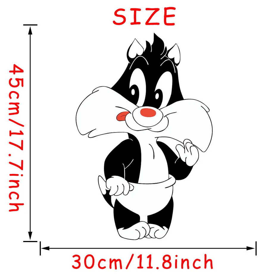 Funny Pig kangaroo Cat Horse Wall Stickers Art Creative Animals Decals for Kids Nursery Room Bedroom Door Home Mural Decoration (1)