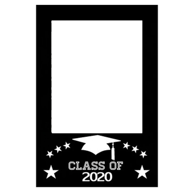 Класс 2020 Выпускной реквизит для фотографий DIY бумажная рамка картин вырезы