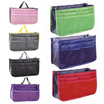 

Large Capacity Women Zipper Mesh Cosmetic Bag Organiser Home Storage Travel Groceries Handbag
