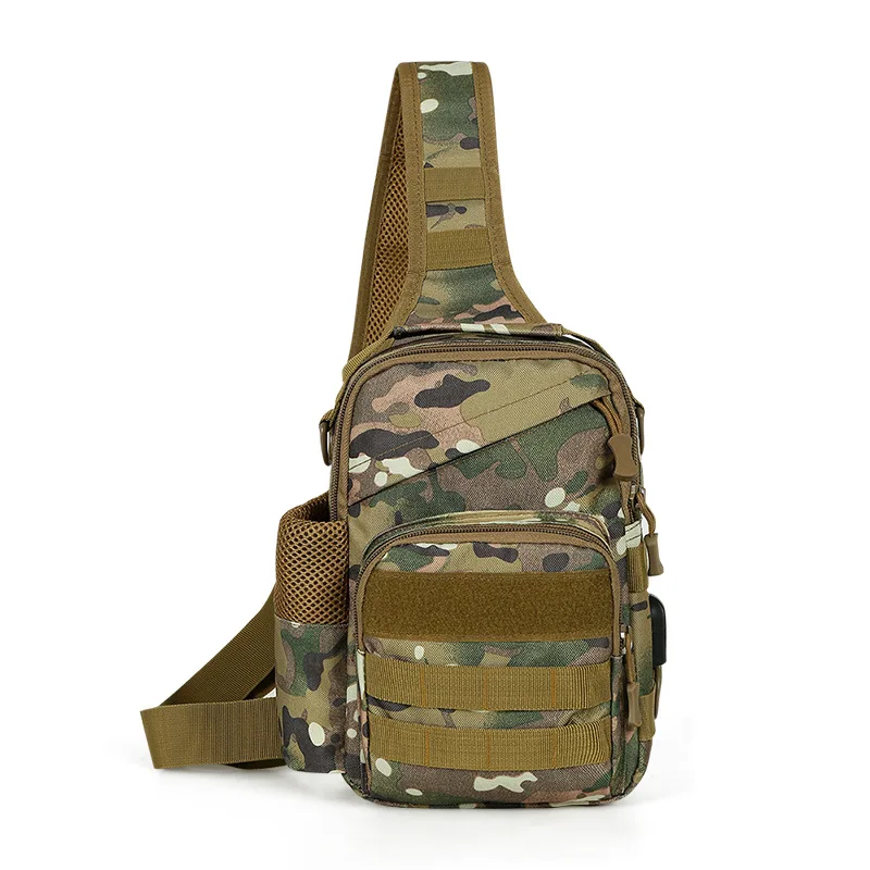Military Tactical Backpack Shoulder Bag Chest bag Men Outdoor Hiking Camping Army Hunting Fishing Pack Sling Molle Usb bag