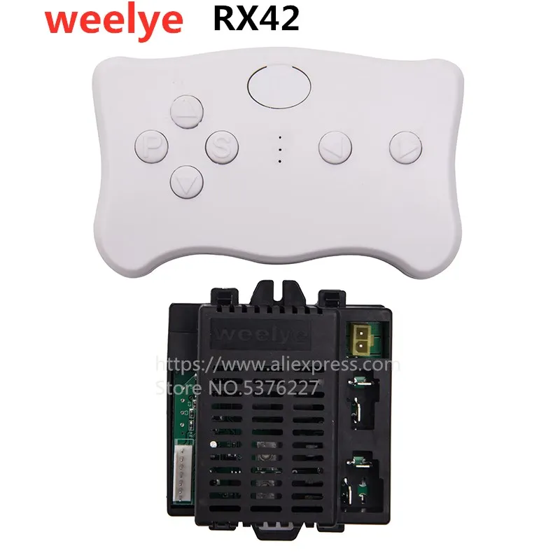 детский электрический игрушечный автомобиль weelye rx23 12 в fcce bluetooth пульт дистанционного управления с функцией плавного запуска 2 4g bluetooth пер Weelye RX42 Детский Электрический игрушечный автомобиль bluetooth пульт дистанционного управления, контроллер с функцией плавного запуска 2,4G bluetooth передатчик