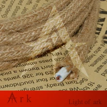 2 м, 3 м, 5 м, 10 м 2x0,75 мм винтажная пеньковая веревка кабель антикварная лампа Плетеный тканевый шнур в ретро стиле Li винтажный шнур питания лампы