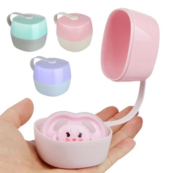 

Baby Toddler Portable Pacifier Nipple Cradle Case Pacifier Box Holder for Infant Kids Travel Storage Box 3 Colors