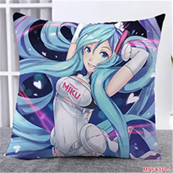 

45X45CM Anime Hatsune Miku Pillow Covers Hatsune Miku Dakimakura case 3D Print double sided Print Decorative Pillowcase Gifts 01